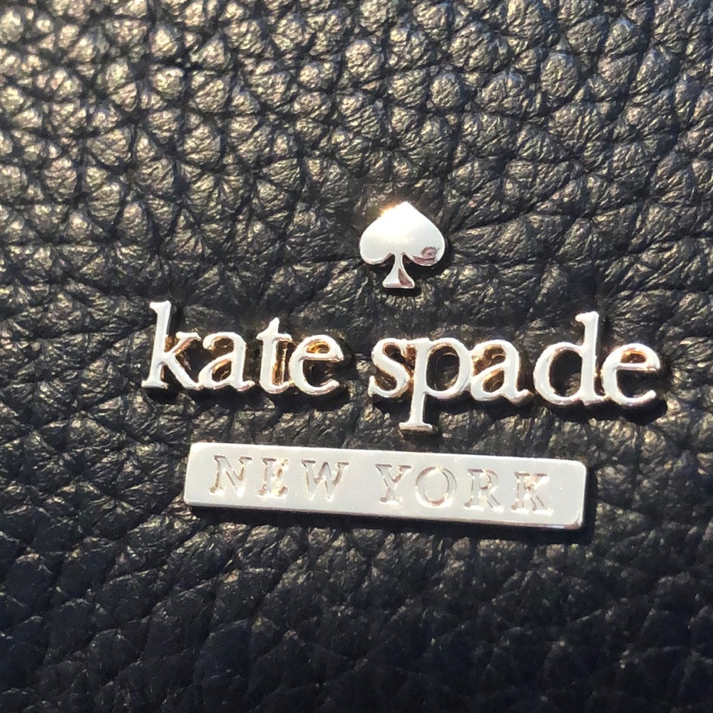 SOLD -KATE SPADE- Hold the Phone! Black Leather - Picture 2 of 6